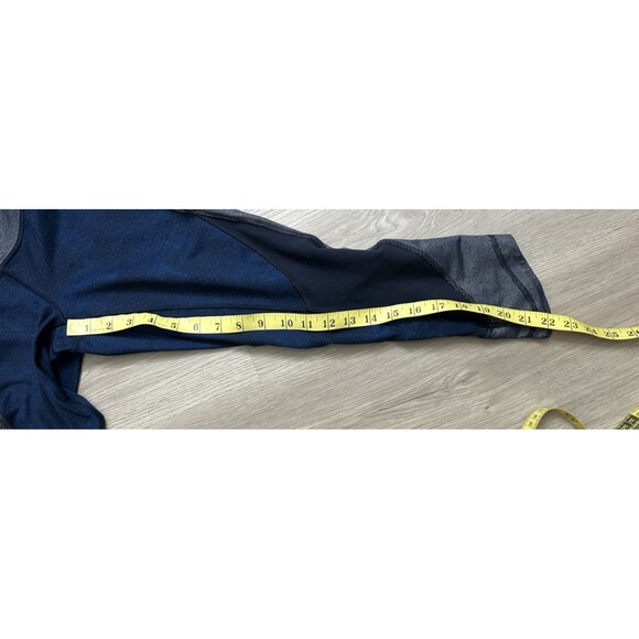 Lululemon Wunder Under Crop Sashika High-Rise Roll Down navy blue 4 pants - Picture 8 of 8